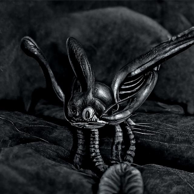 Alien Wonderland's Xeno-Rabbit - AI Generated Artwork - NightCafe Creator