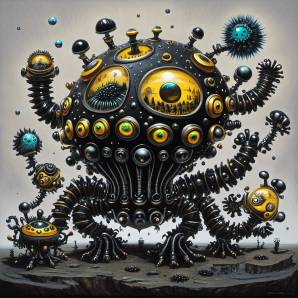  <lora:Ferrofluid Factory:1.0>