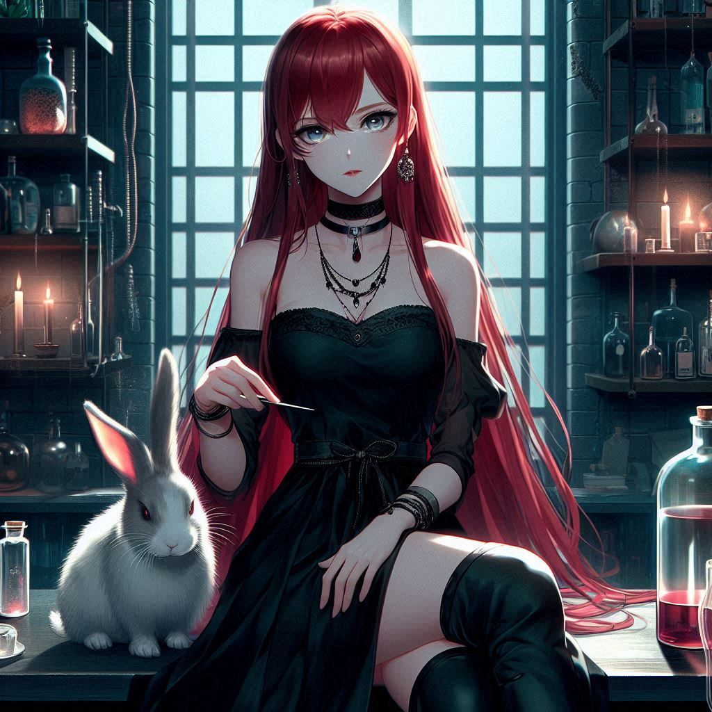 Kaorinite and her rabbit