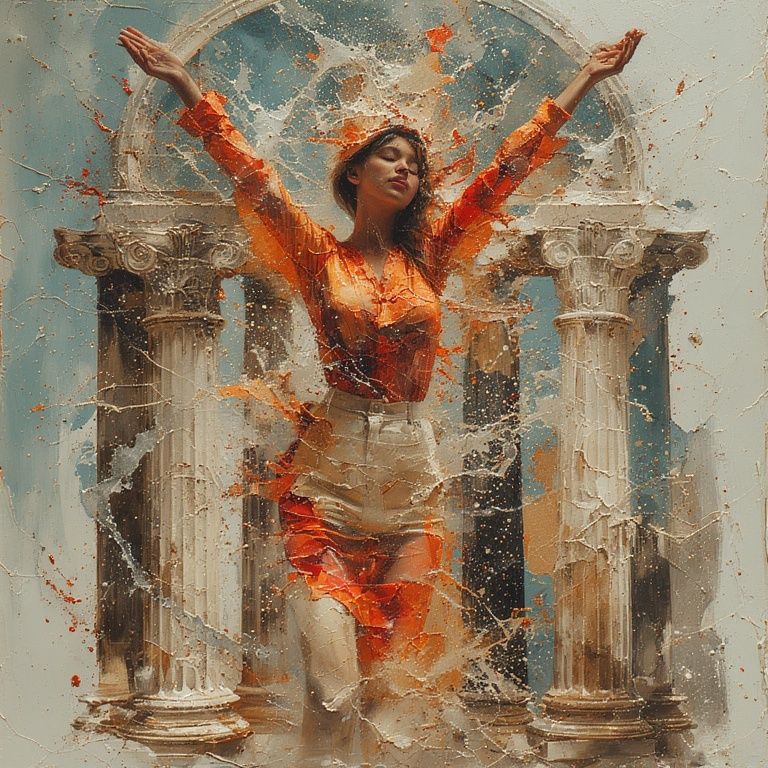 Dance between columns