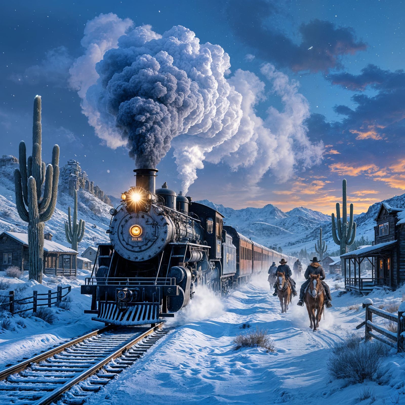 Winter Whispers on the Old West Frontier  by @Evan Fischer