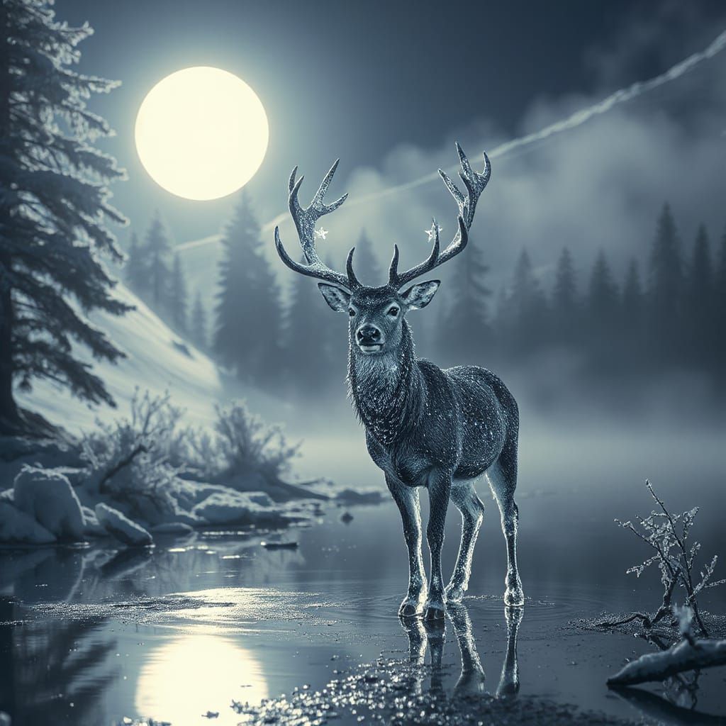 Mystical deer  by @Mapont