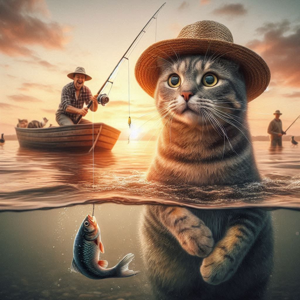 The first time on a fishing trip