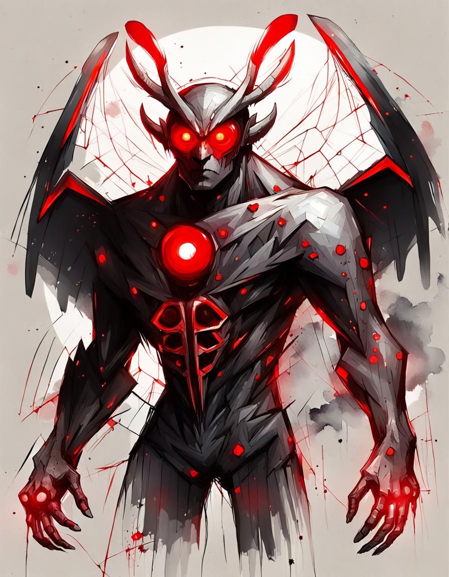 The Mothman (Superhero version) - AI Generated Artwork - NightCafe Creator