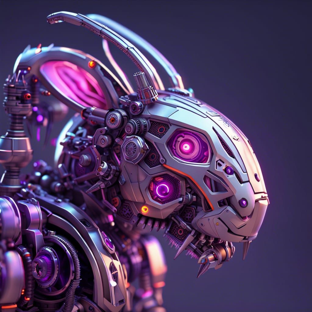 Mecha Rabbit  by @Wild Rabbit
