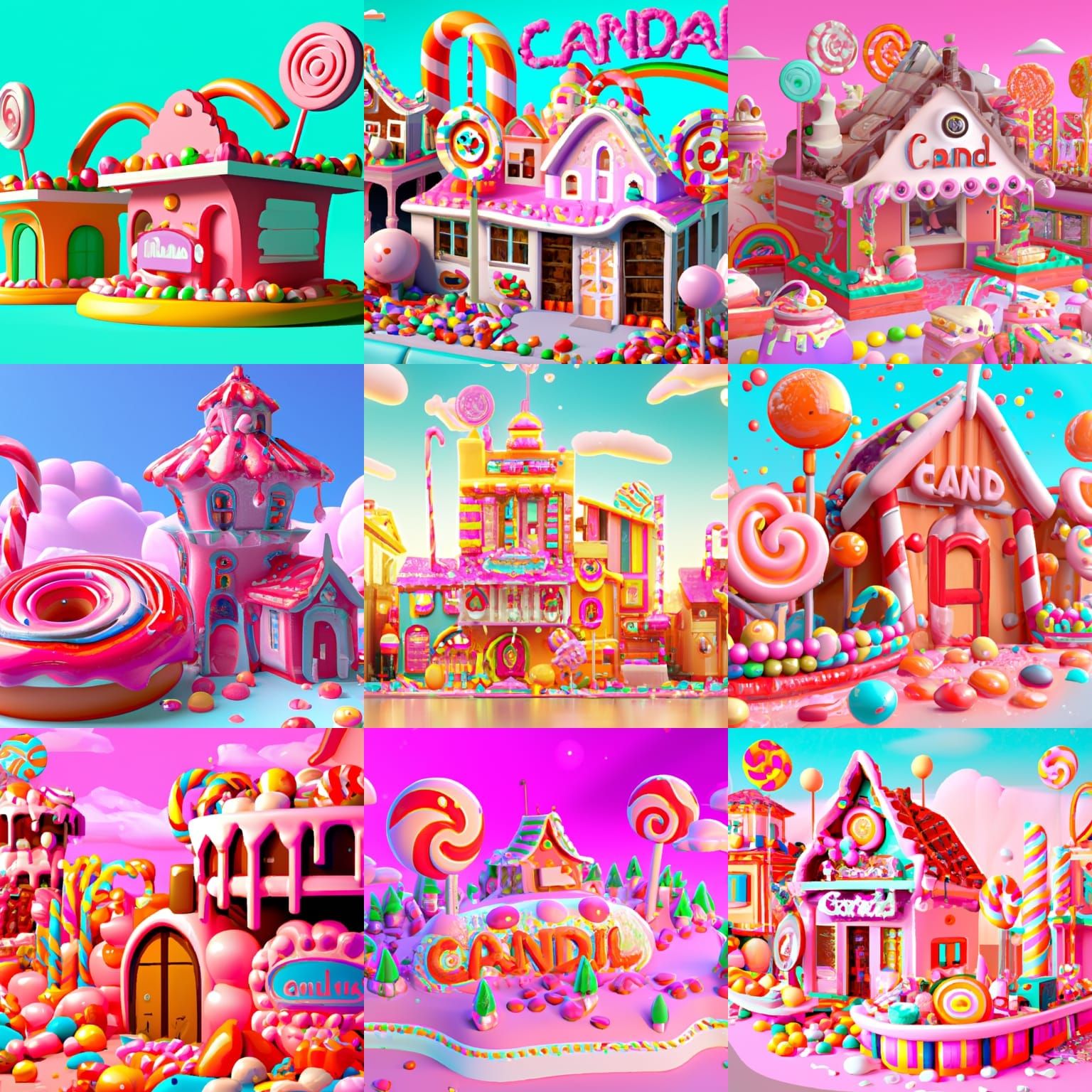 Candyland Bakery - AI Generated Artwork - NightCafe Creator