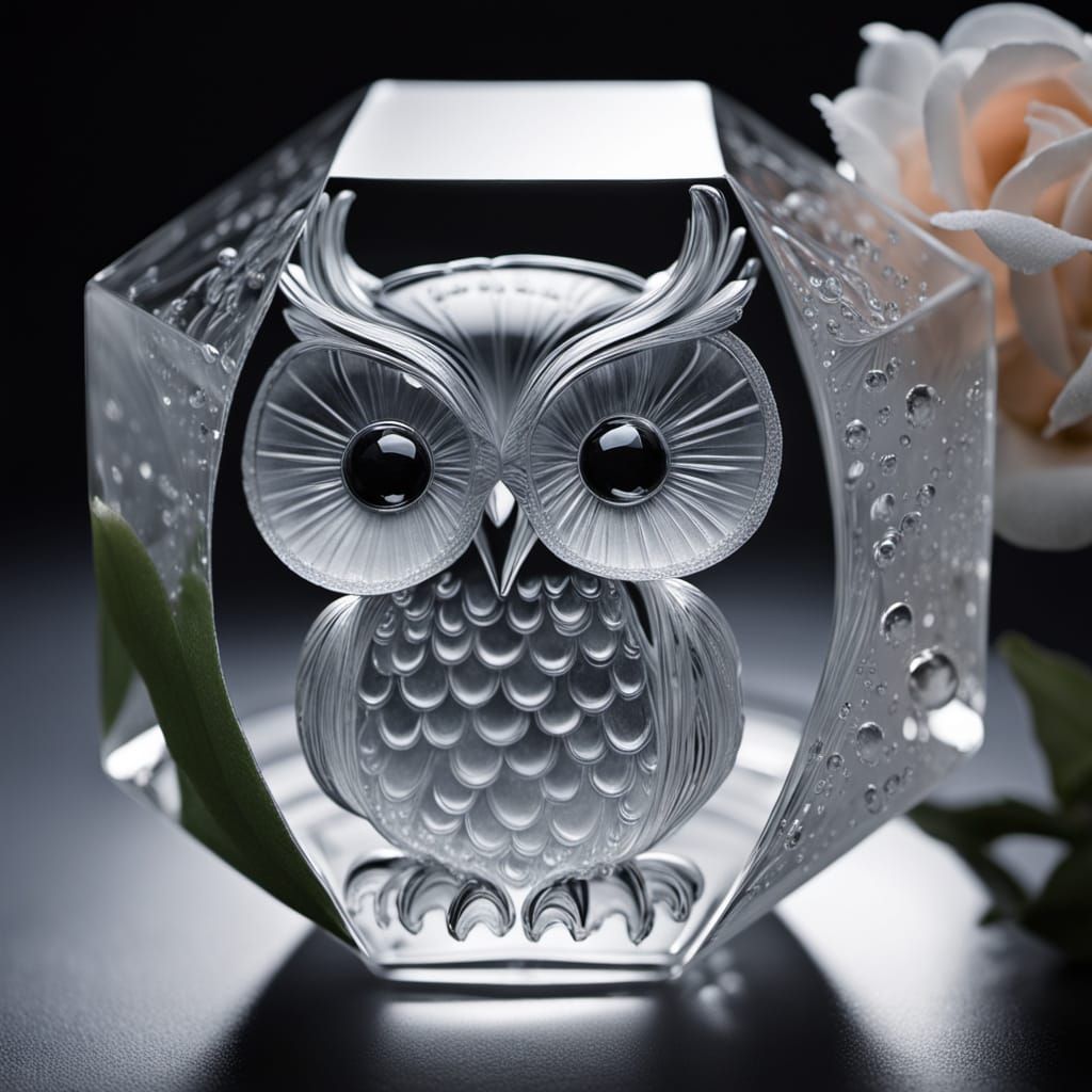 Crystal owl   by @420Icequeen