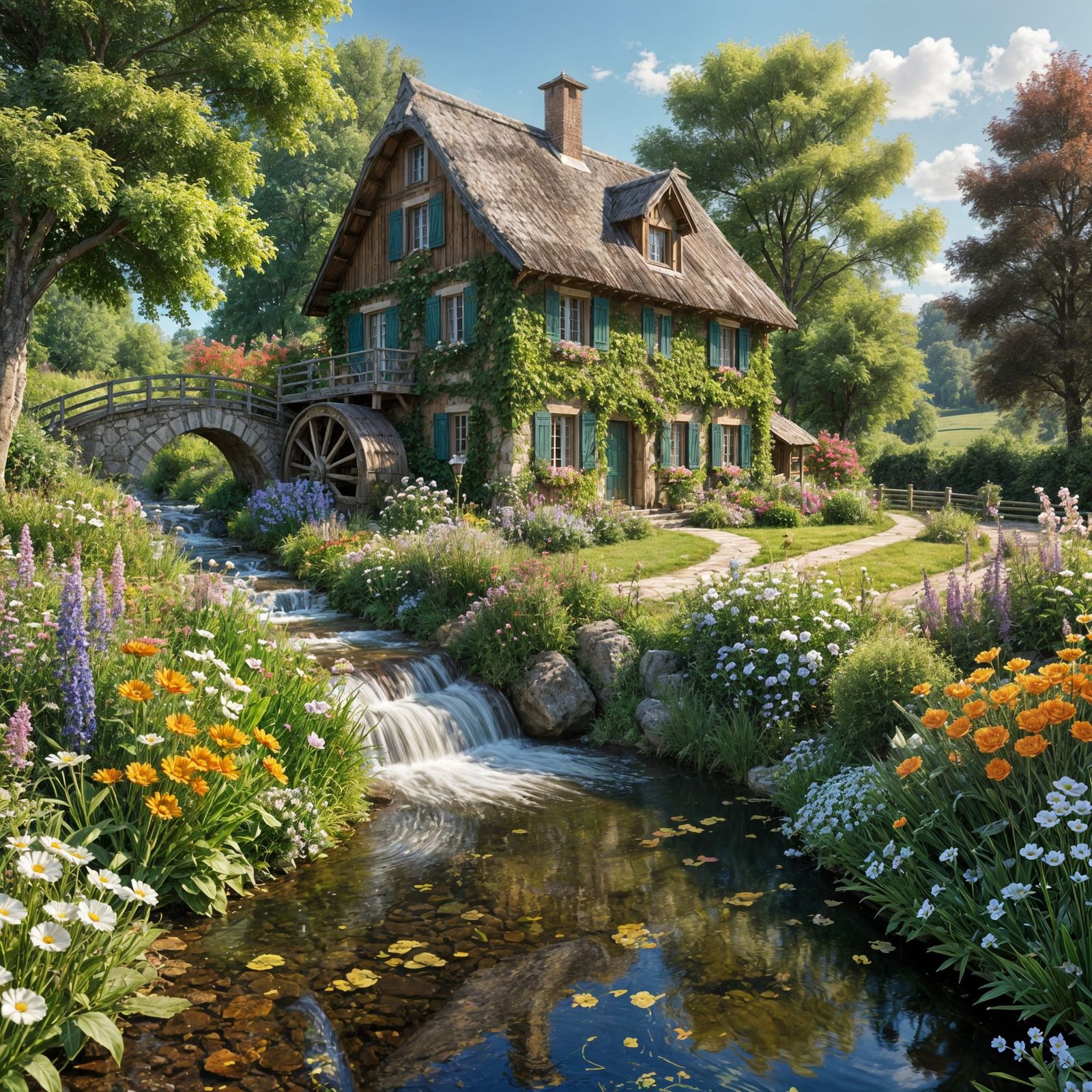  Paysage Bucolique : Le Cottage de Rêve  by @Richcruise Liu