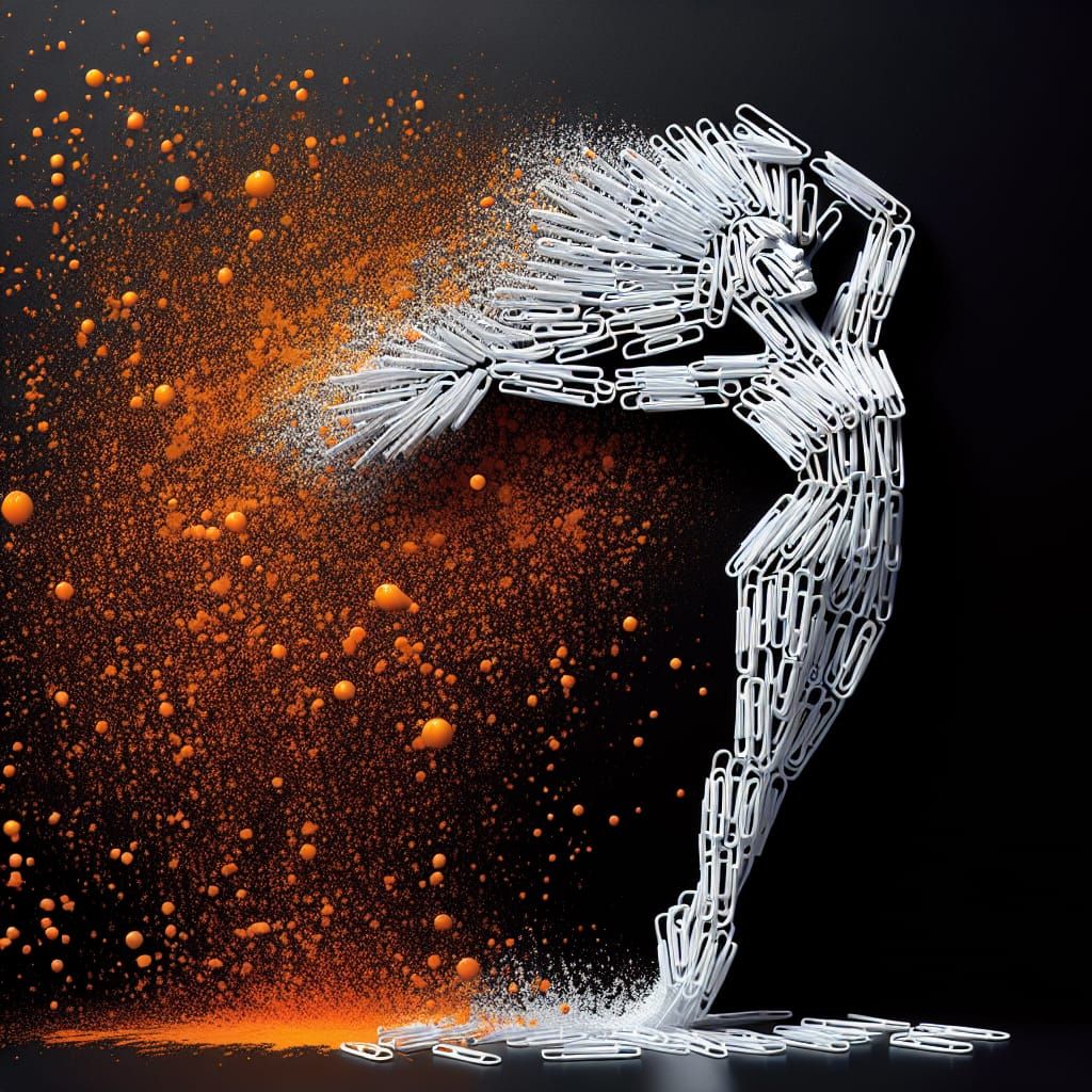 Paperclip Dancer  by @Wen