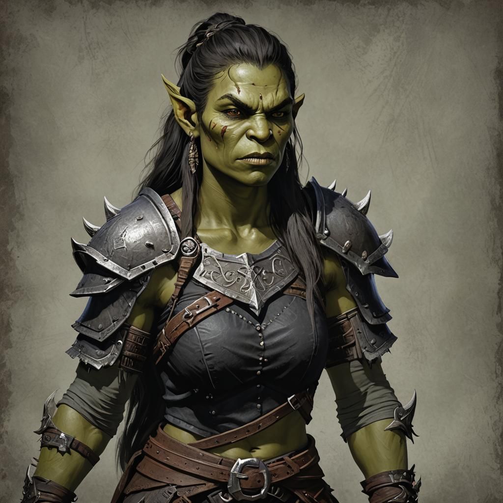 Orc female young - AI Generated Artwork - NightCafe Creator