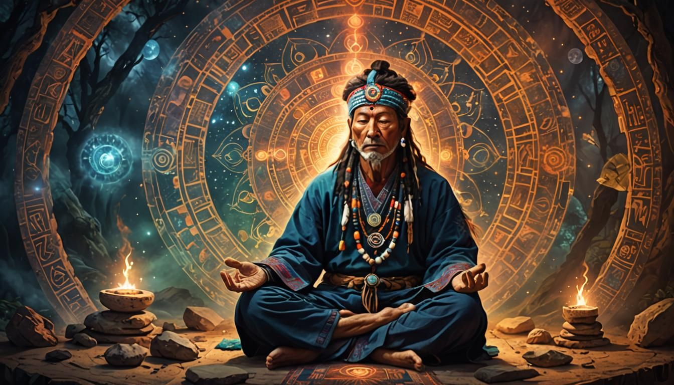 shaman within meditation, transcending consciousness, findin...