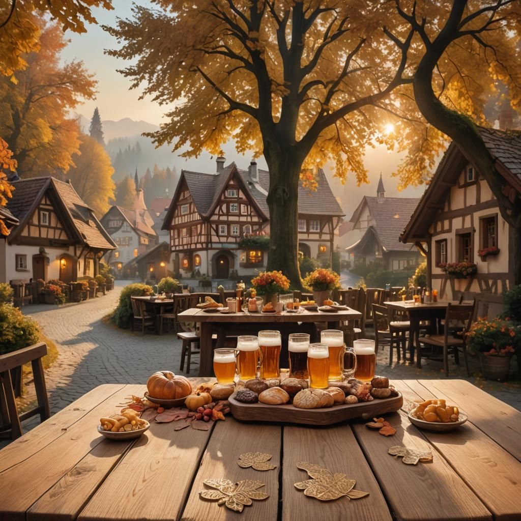 Bavarian village preparing for Octoberfest  by @Madhea