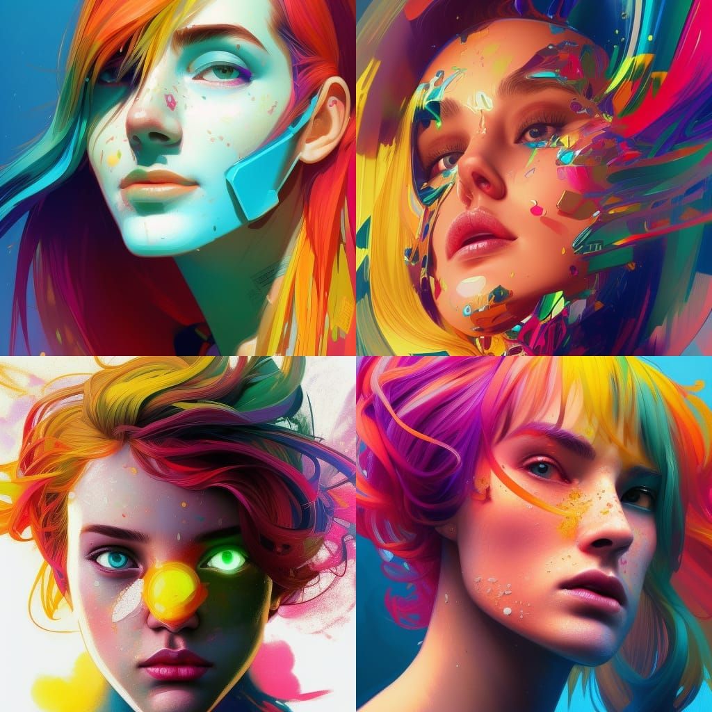 Super duper colourful and bright