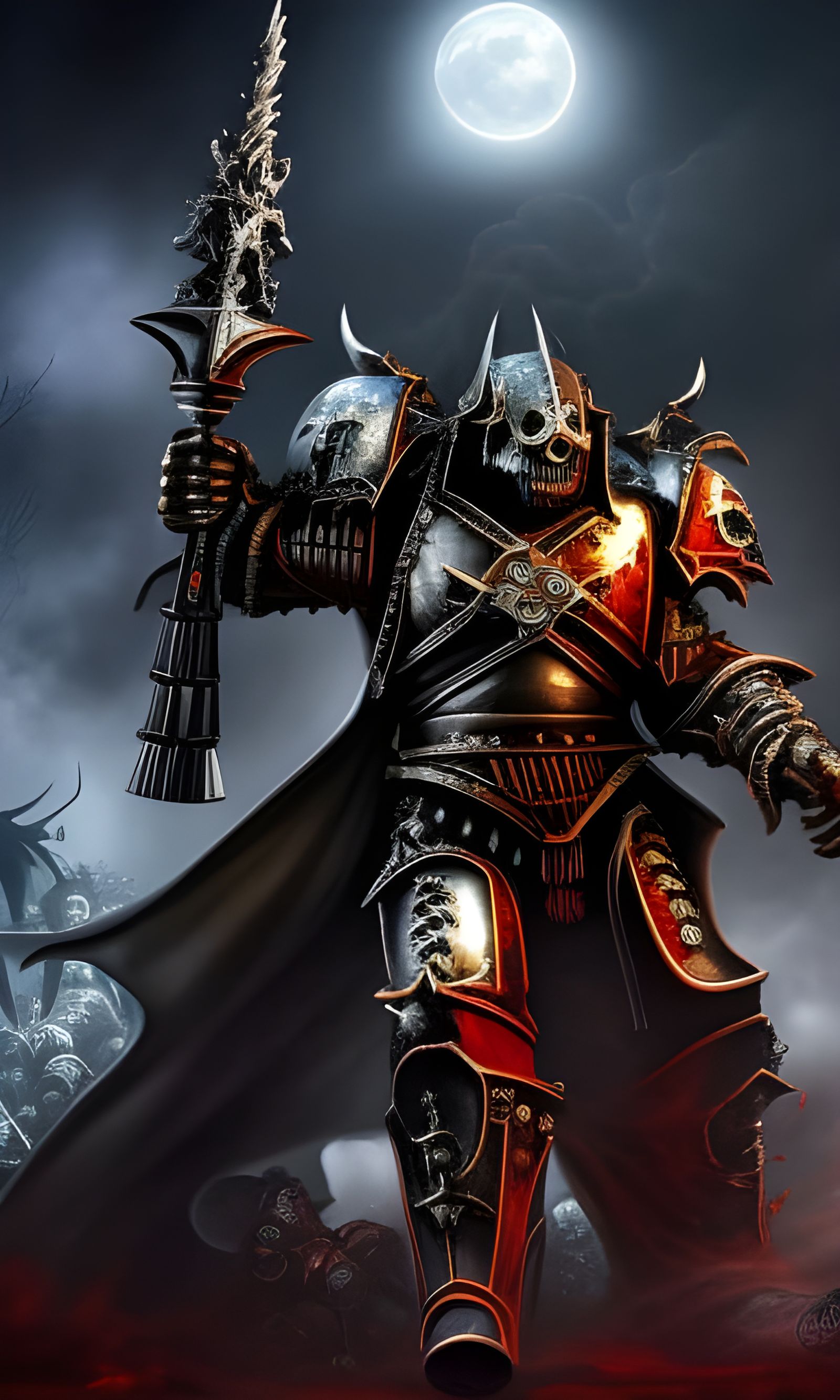 Scary Chaos Space Marines Warhammer 40k - AI Generated Artwork ...