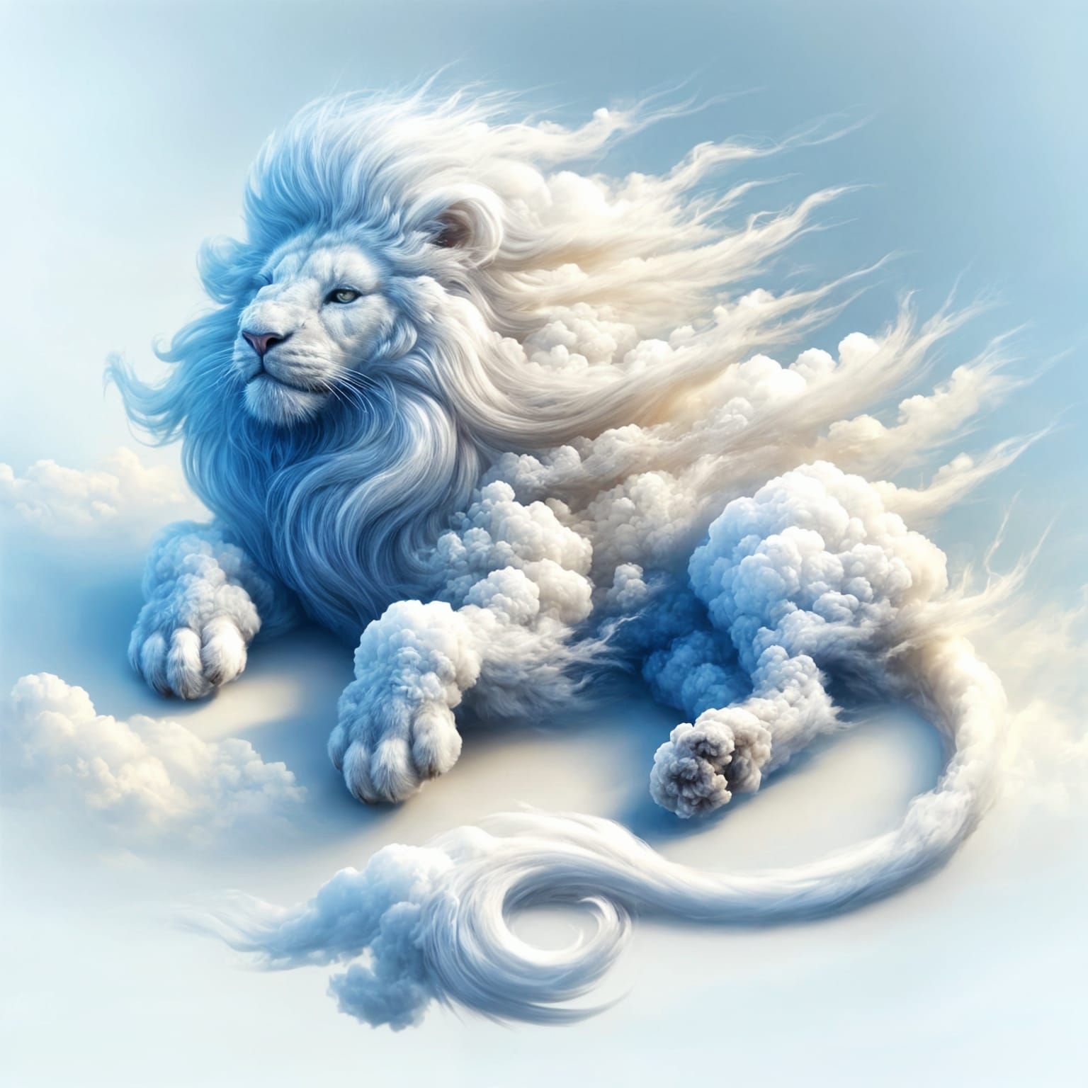 Chilling Cloud Lion  by @ZenAmoreNC