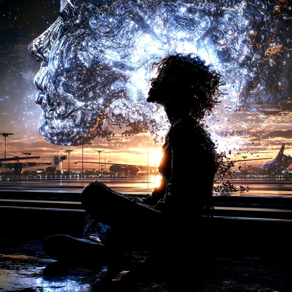 Silhouette of Self-Reflection