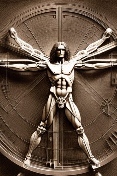 Vitruvian Cyberman  by @EscapeReality