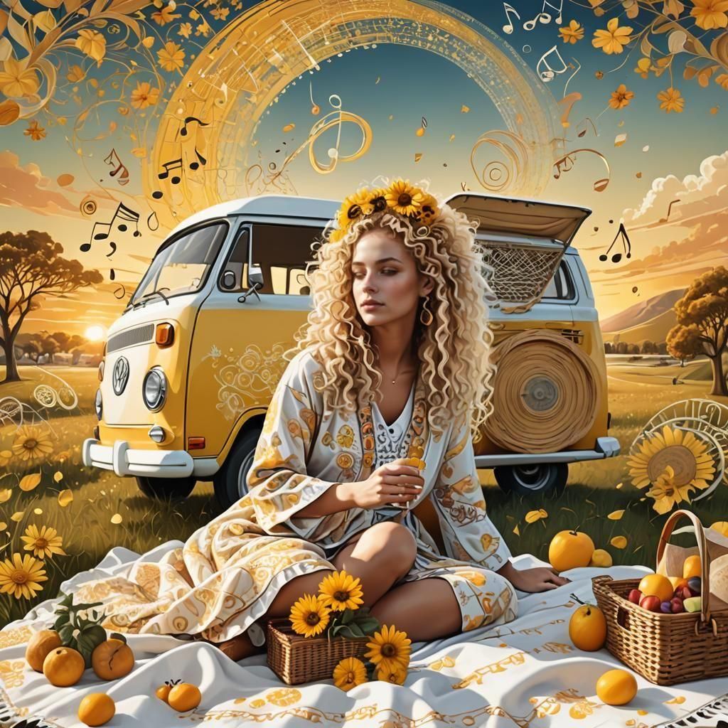 A lady and her van...