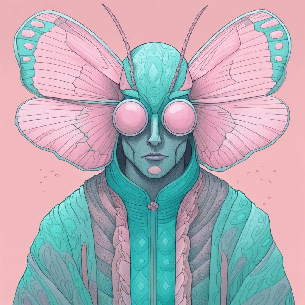 Pastel Mothman