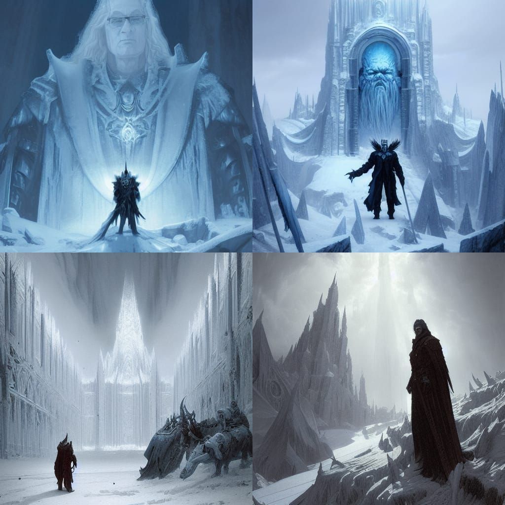Hank Hill and Arthas, the frozen throne ice crown
