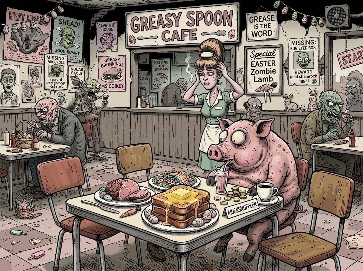 Greasy spoon Easter challenge