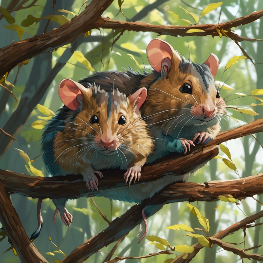 <lora:Soft Animals:1.0> Invasive river rats at the riverside...