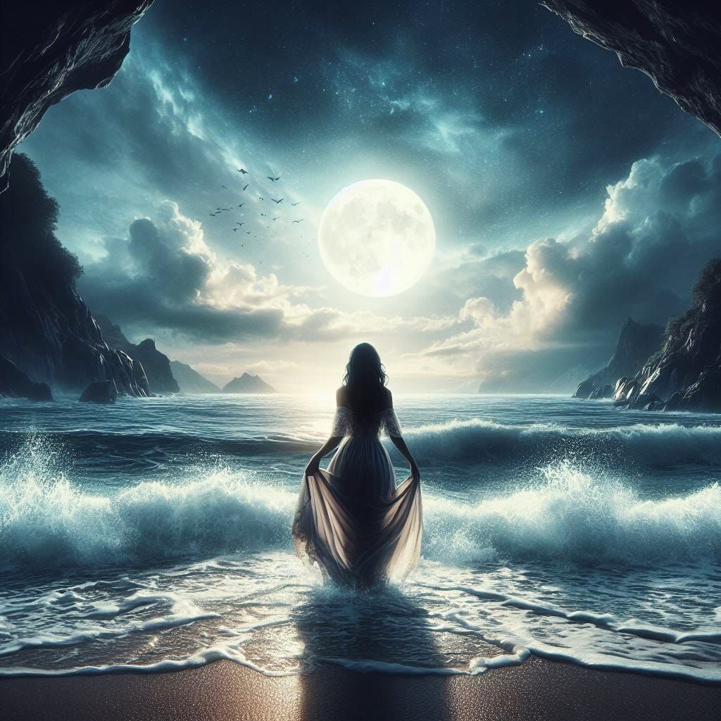 One dark moonlit night . . . .