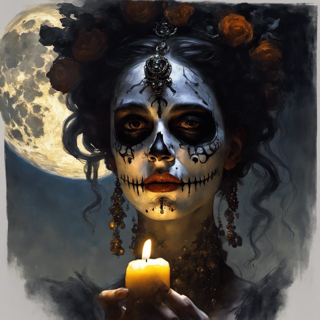 Under the full moon we celebrate  by @QueenKittyKat