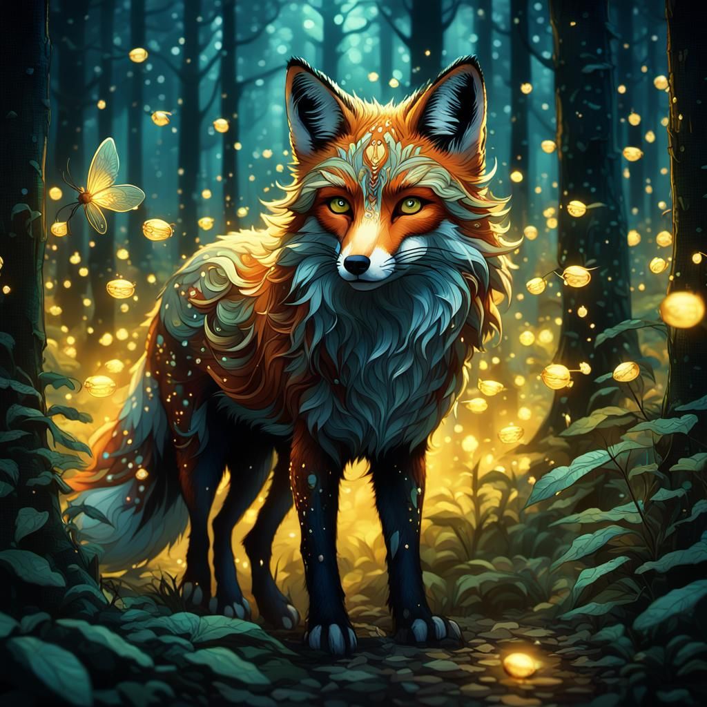 Spirit Fox  by @MoonWolf