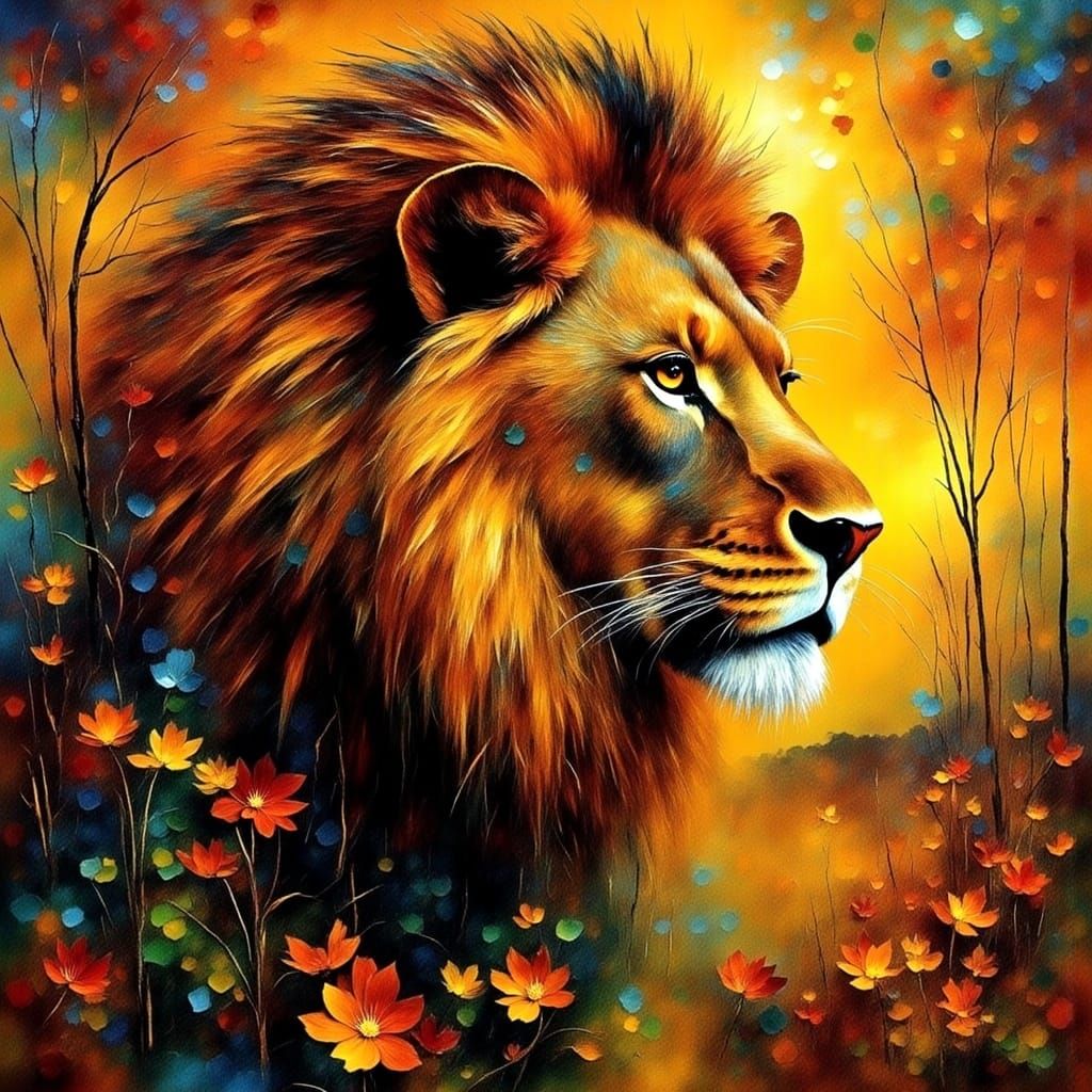 <lora:ROUGH DIAMOND:1.0> The Lion 