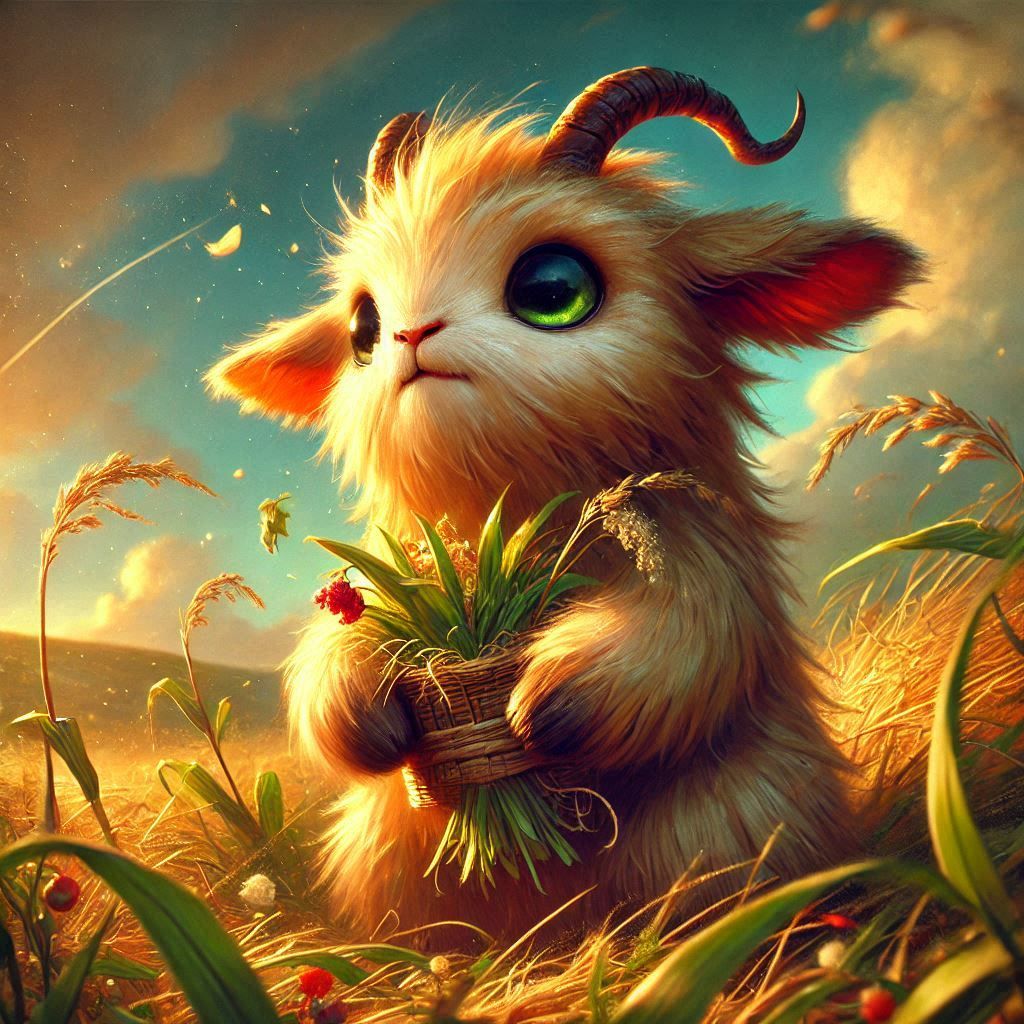 adorable fairy-tale fantasy creature portrait..
