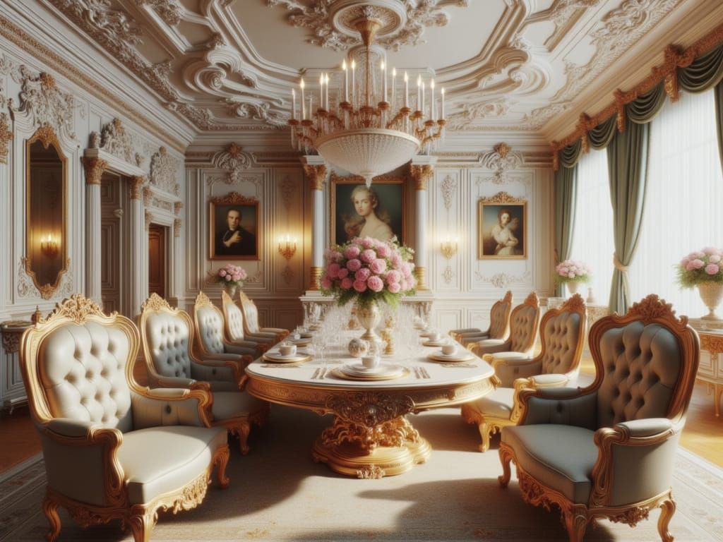 <lora:Rococo Architecture:1.0>