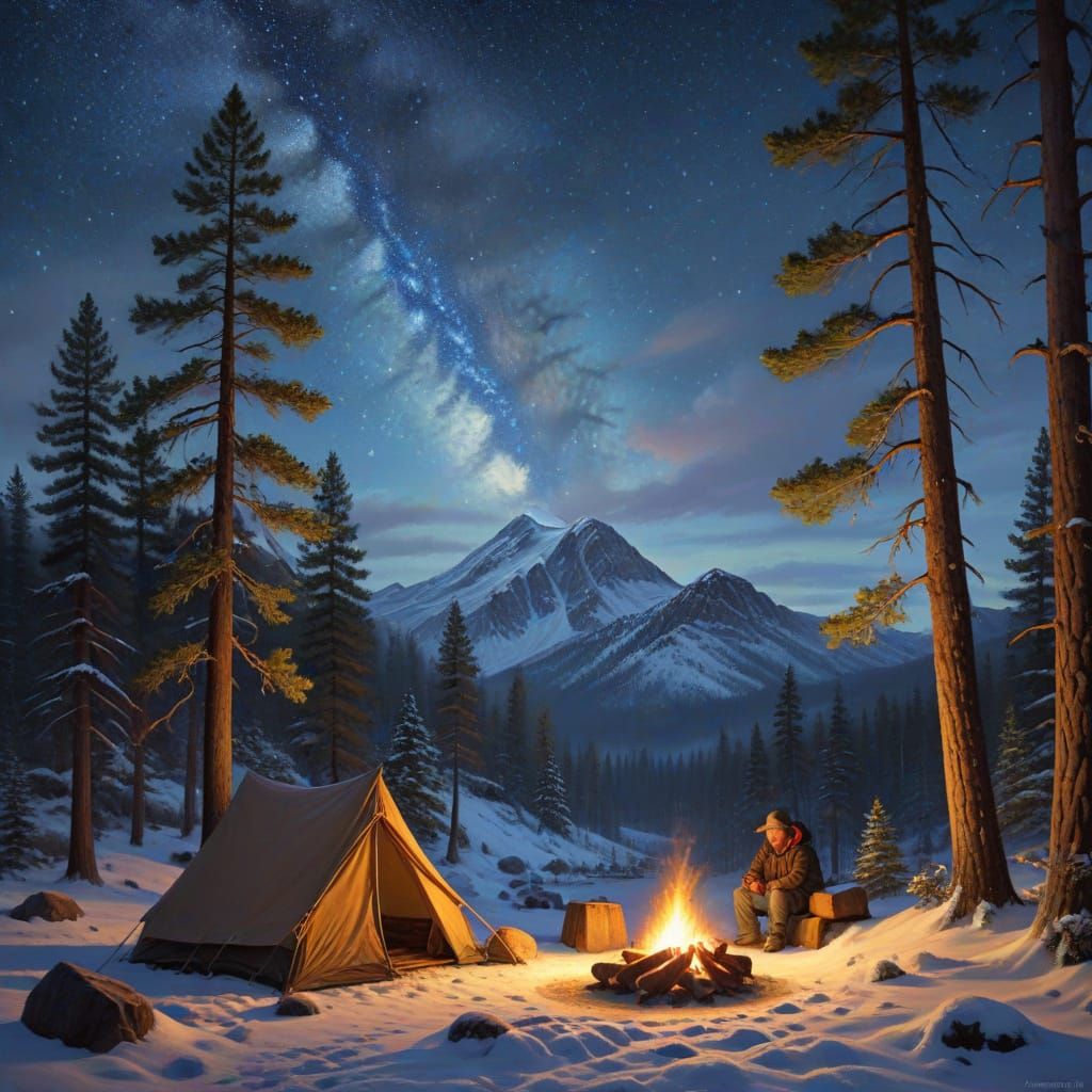 Winter Camping in Arizona  by @Nenad Trifunov Karamazov