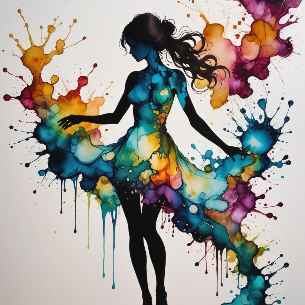 Ink splatters  by @Sherkhal