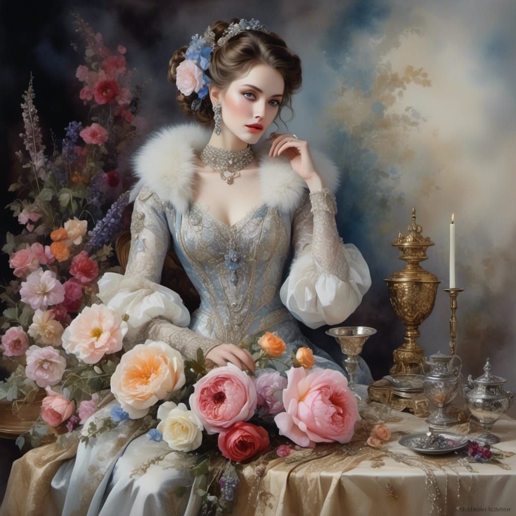 Beautiful Women, Cats, and Jewelry