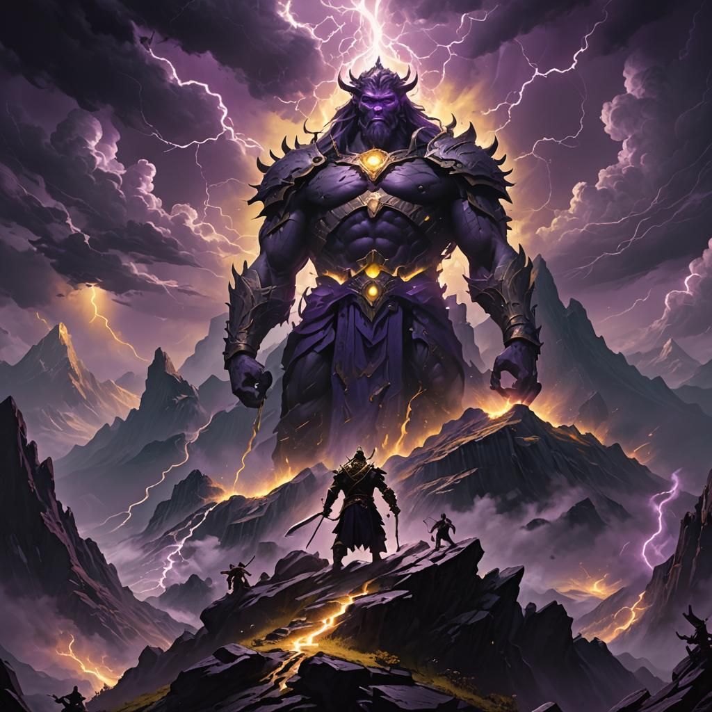 Immortal Cultivator on Dark Peak: Fantasy Art