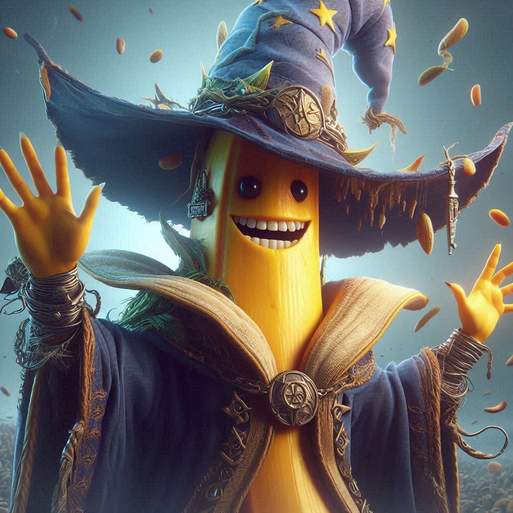 Wizard Banana - AI Generated Artwork - NightCafe Creator