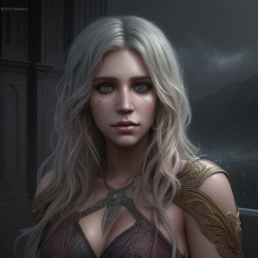 Kesha Portrait in Digital Matte Painting Style