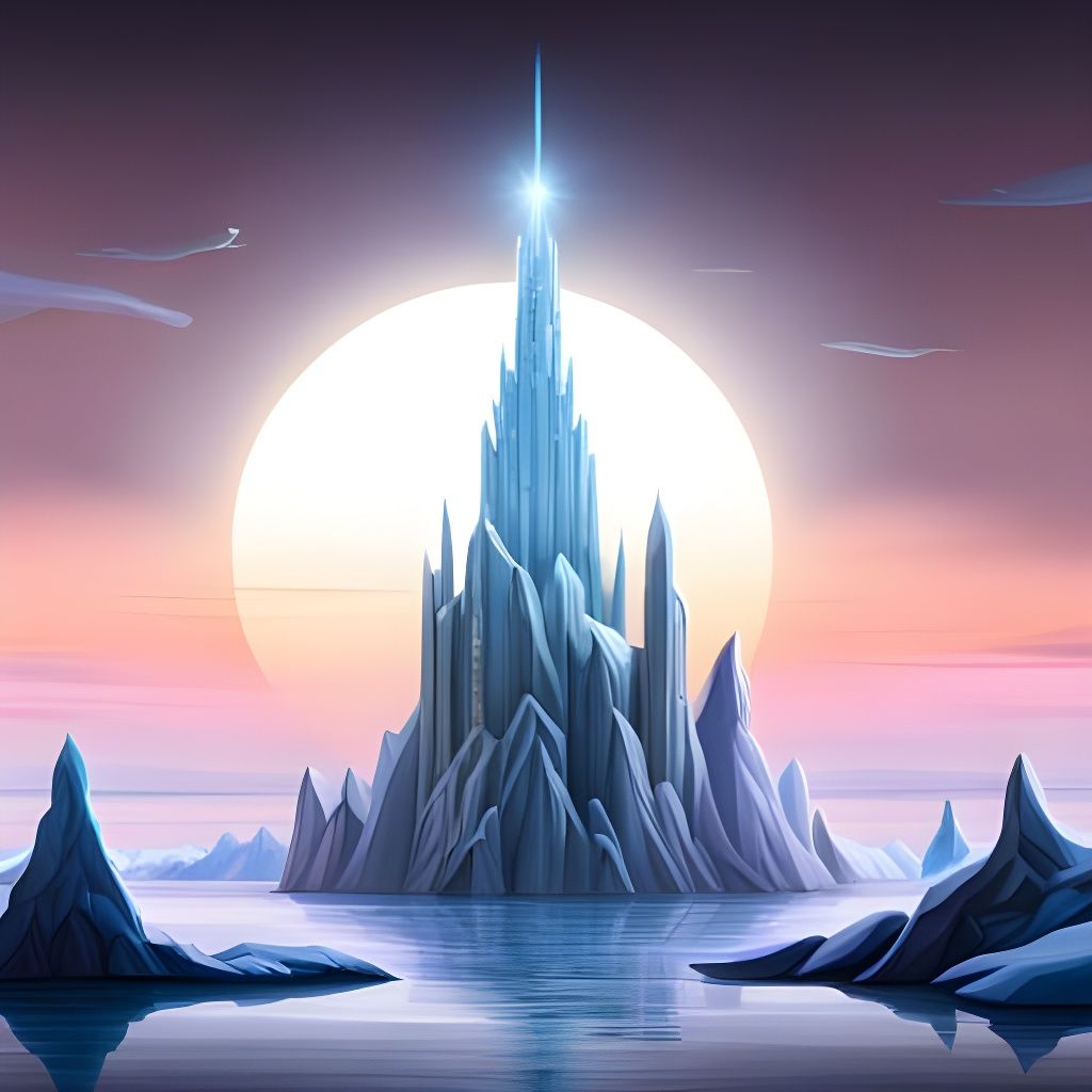 Great ornate ice spire