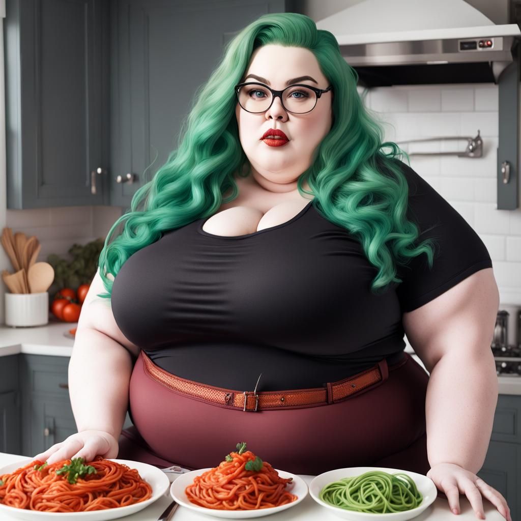 bbw kitchen AI Generated Artwork NightCafe Creator