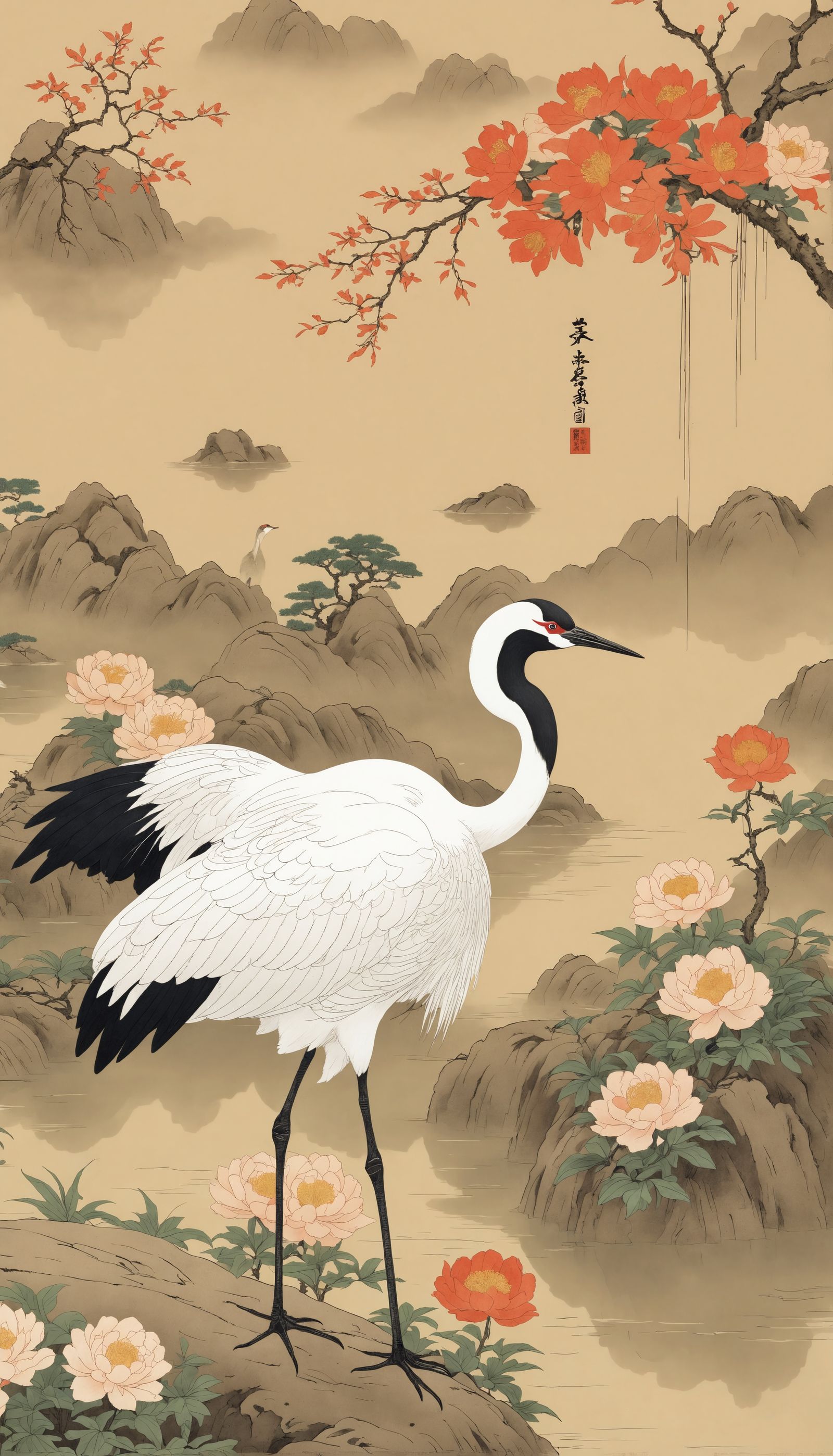Traditional Crane, Song Dynasty style,