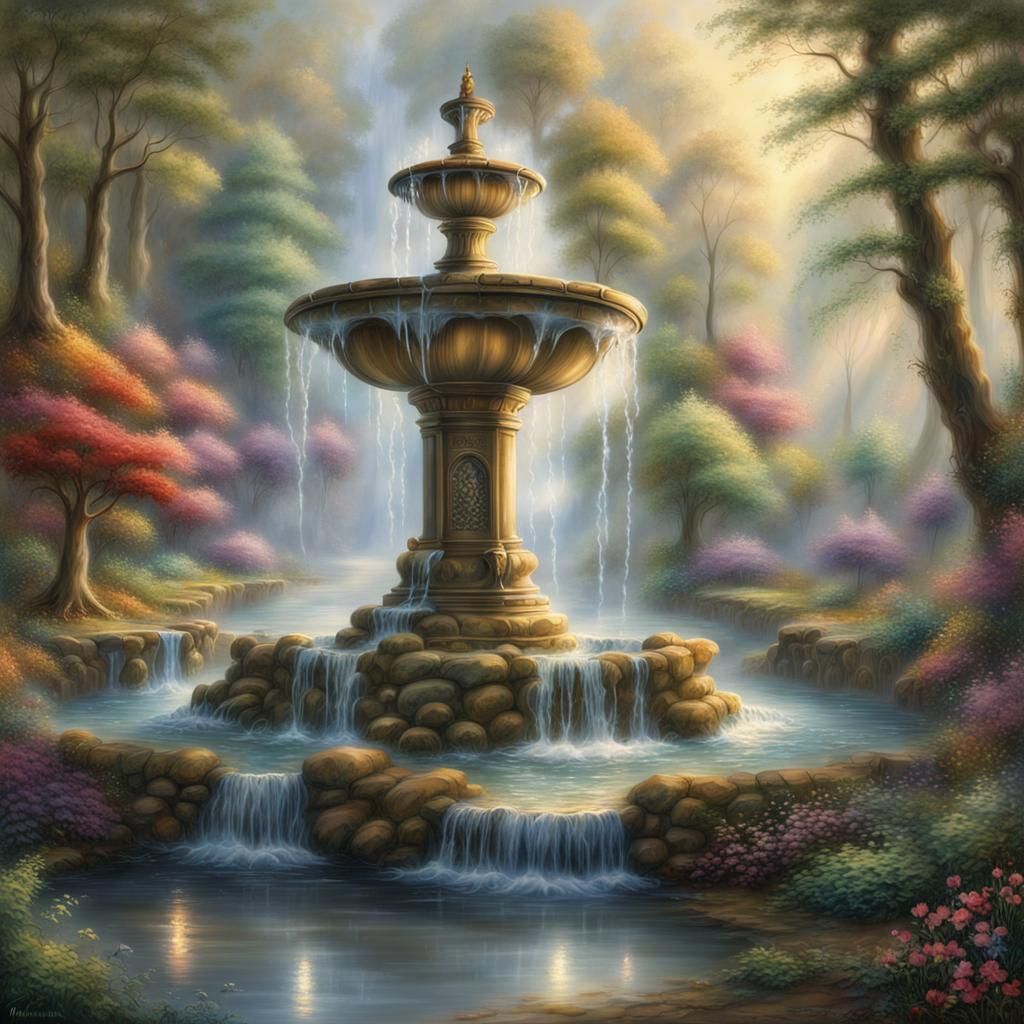 magical water fountain