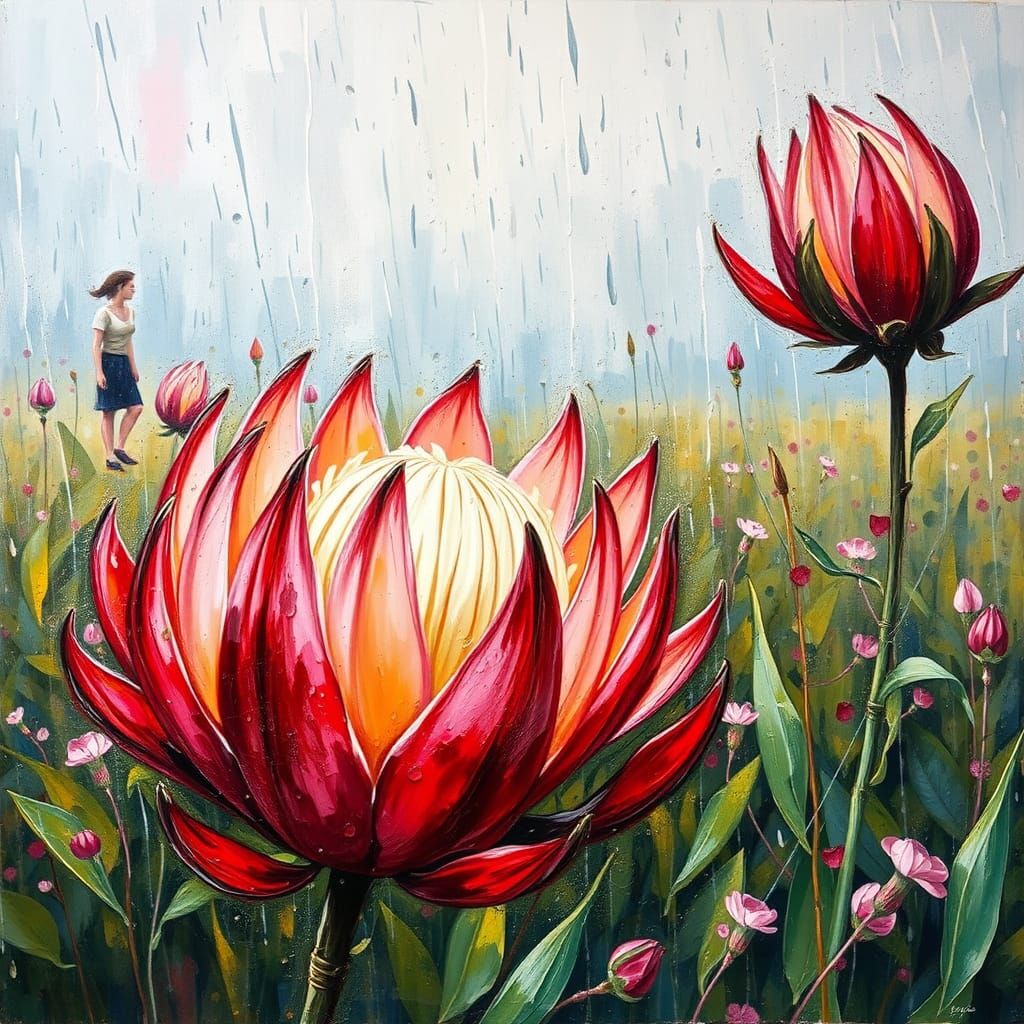 the open protea  by @Eziuiu