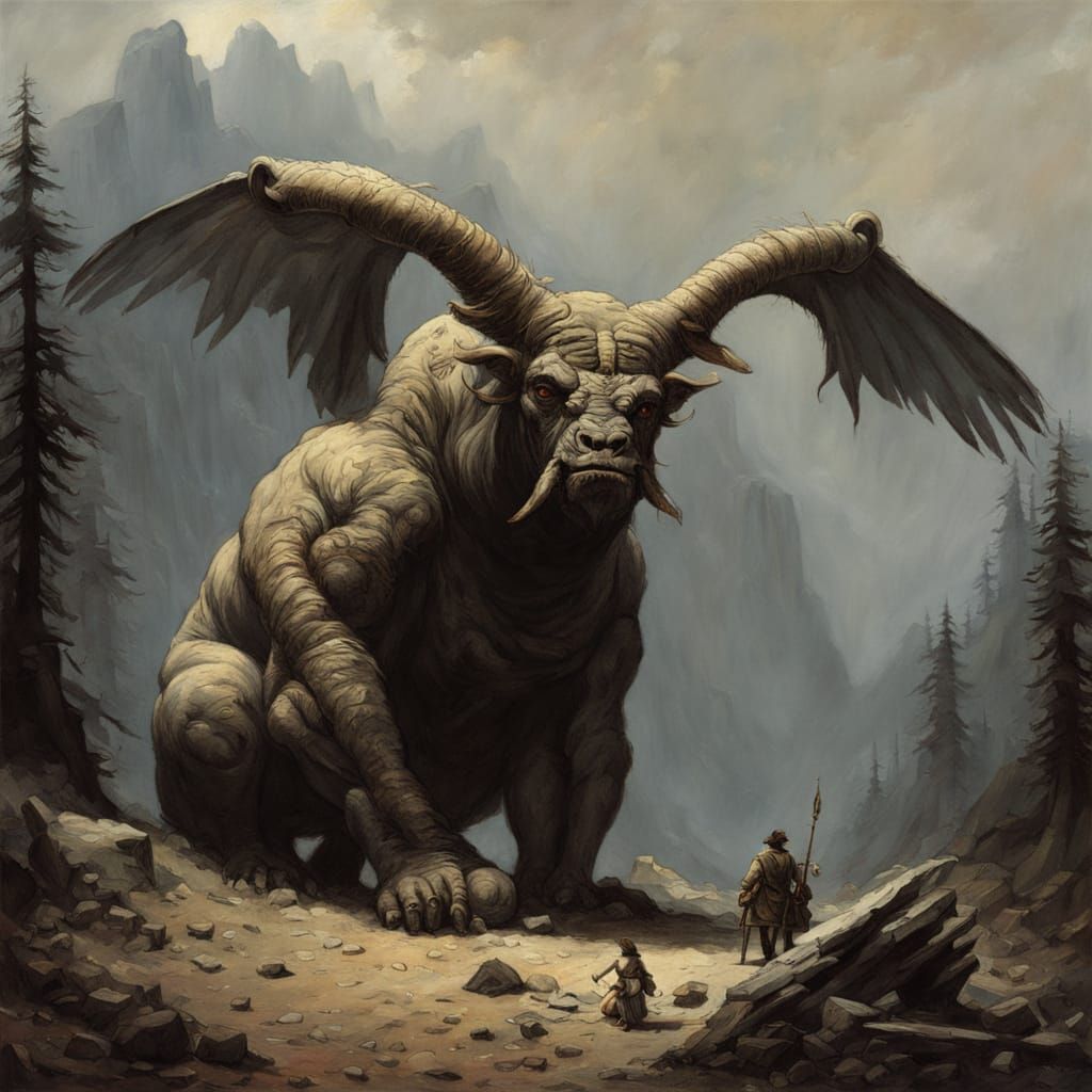 Design a creature that appears to be a benevolent god—radiating light and power, with wings of pure energy—yet acts with unexpected humility...