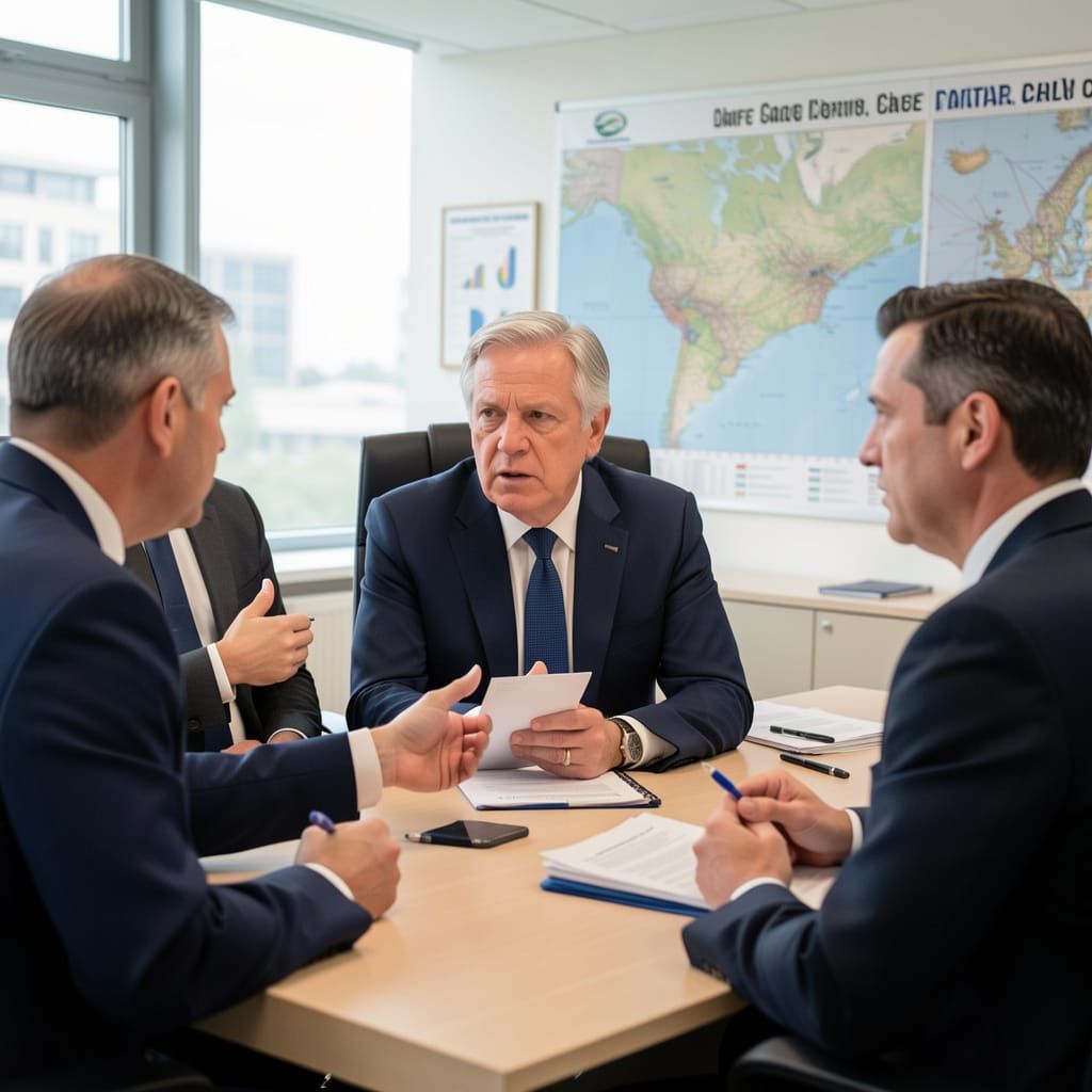 Yair Lapid in Strategic Office Discussion
