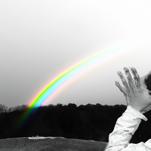 rainbow seen by a colorblind person