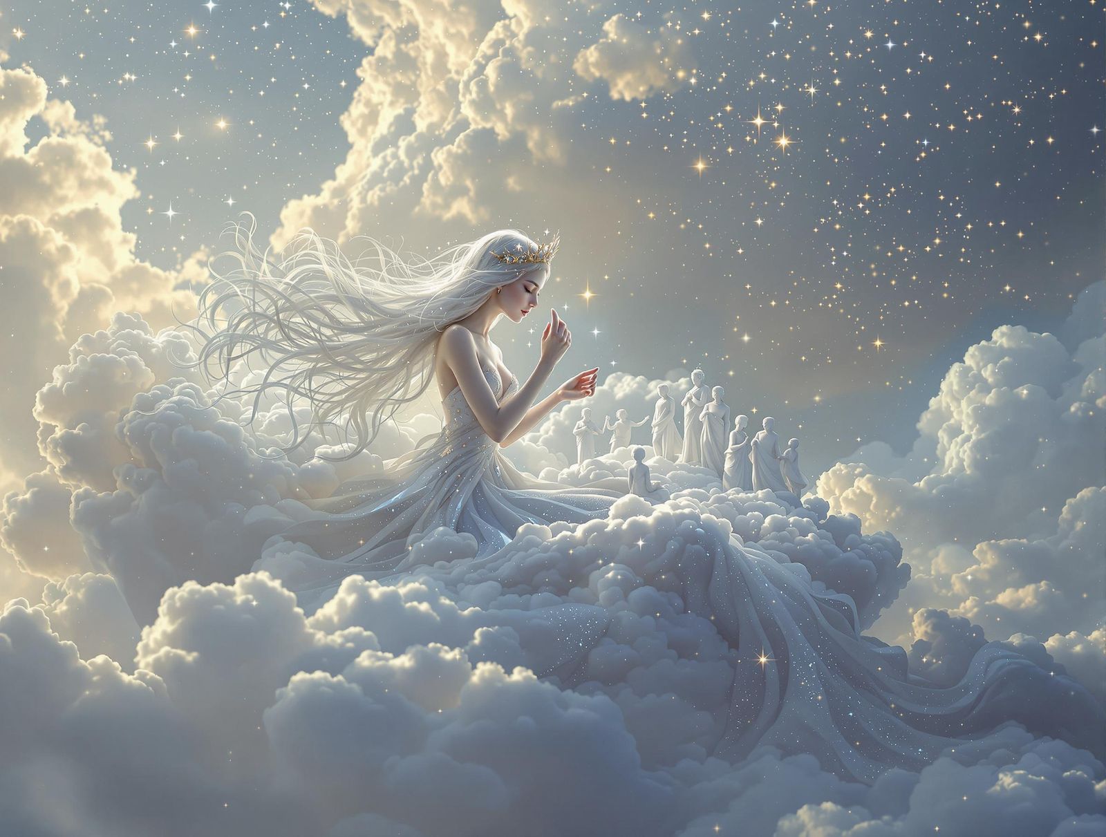 Angel on the pathway to heaven