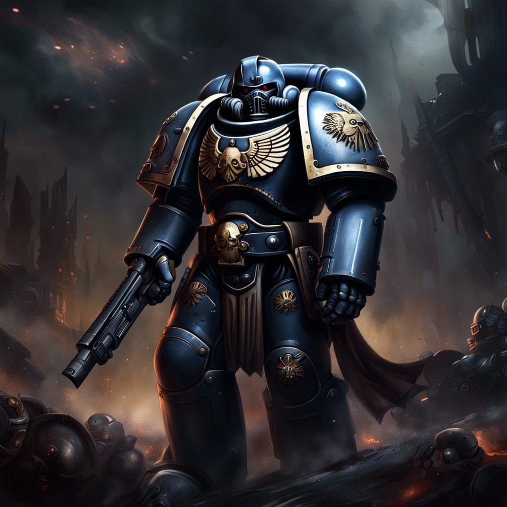 Space marine - AI Generated Artwork - NightCafe Creator