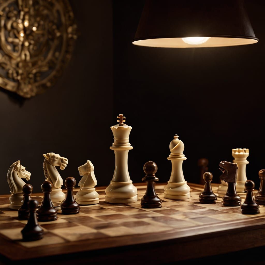 Chess board and pieces