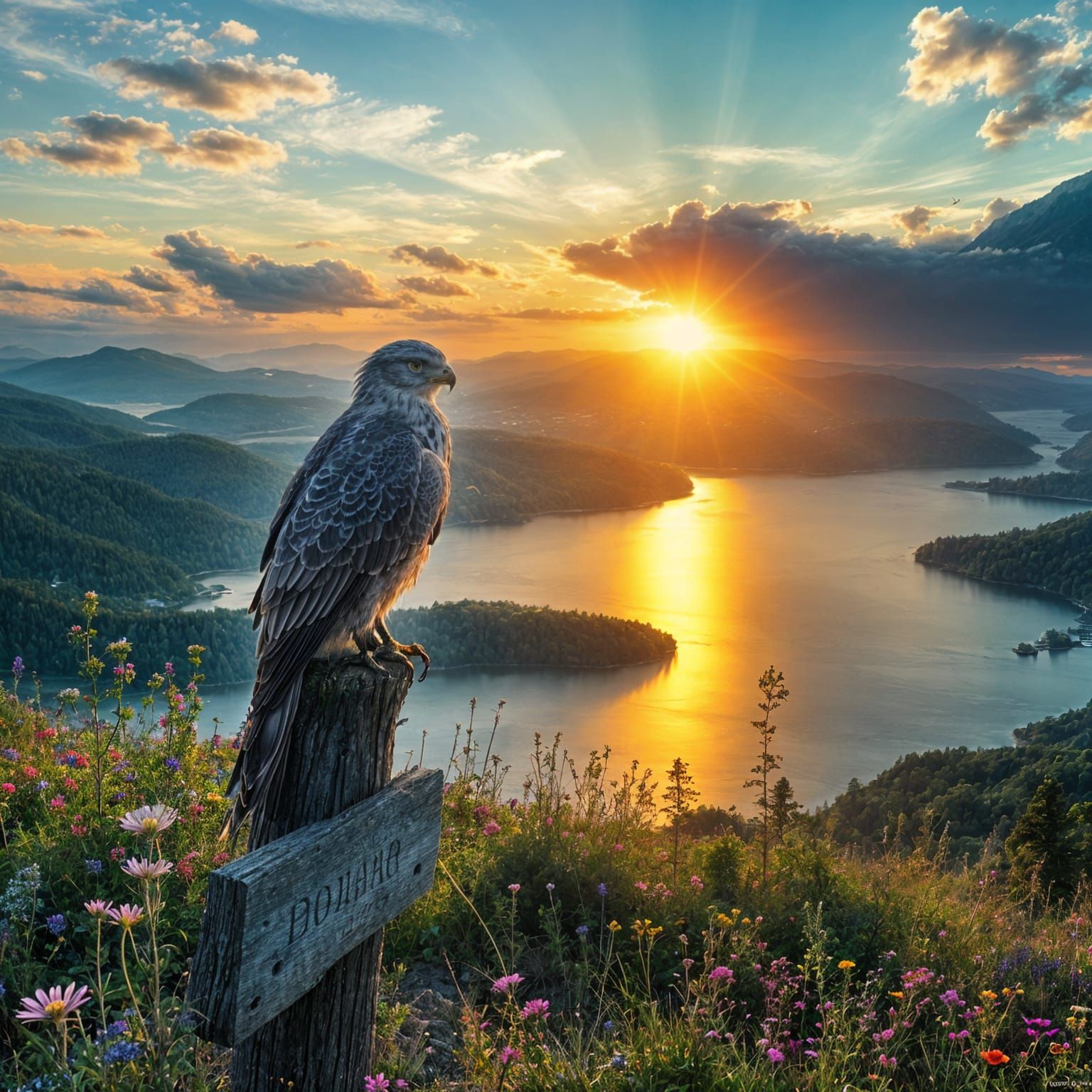 View from a hill   by @Dreamweb